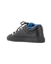 schwarze Leder niedrige Sneakers von Bally