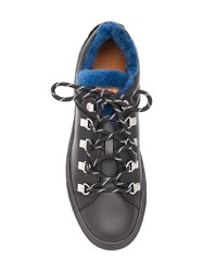 schwarze Leder niedrige Sneakers von Bally