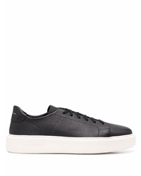 schwarze Leder niedrige Sneakers von Henderson Baracco