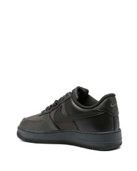 schwarze Leder niedrige Sneakers von Nike