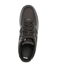 schwarze Leder niedrige Sneakers von Nike