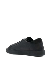 schwarze Leder niedrige Sneakers von D.A.T.E