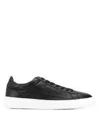 schwarze Leder niedrige Sneakers von Hogan