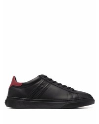 schwarze Leder niedrige Sneakers von Hogan