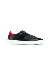 schwarze Leder niedrige Sneakers von Hogan