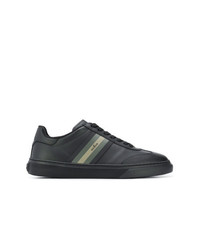 schwarze Leder niedrige Sneakers von Hogan