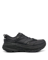 schwarze Leder niedrige Sneakers von Hoka One One