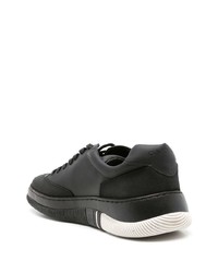 schwarze Leder niedrige Sneakers von OSKLEN