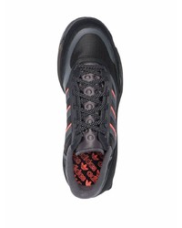 schwarze Leder niedrige Sneakers von adidas