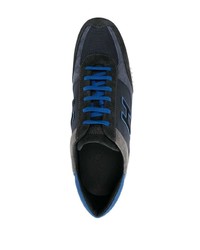 schwarze Leder niedrige Sneakers von Hogan