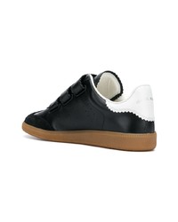 schwarze Leder niedrige Sneakers von Isabel Marant Etoile