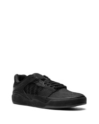 schwarze Leder niedrige Sneakers von Nike