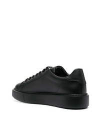 schwarze Leder niedrige Sneakers von Philipp Plein