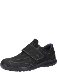 schwarze Leder niedrige Sneakers von Jomos