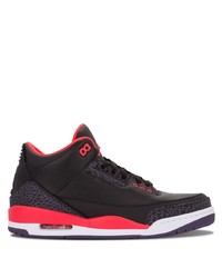 schwarze Leder niedrige Sneakers von Jordan