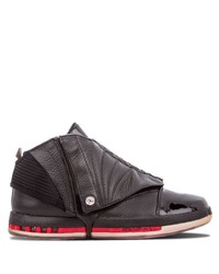 schwarze Leder niedrige Sneakers von Jordan