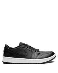 schwarze Leder niedrige Sneakers von Jordan