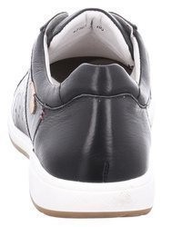 schwarze Leder niedrige Sneakers von Josef Seibel