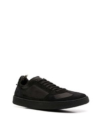 schwarze Leder niedrige Sneakers von Officine Creative