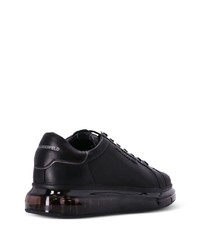 schwarze Leder niedrige Sneakers von Karl Lagerfeld