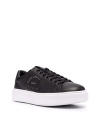 schwarze Leder niedrige Sneakers von Karl Lagerfeld