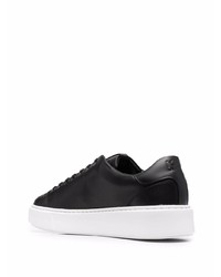 schwarze Leder niedrige Sneakers von Karl Lagerfeld