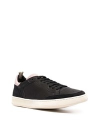 schwarze Leder niedrige Sneakers von Officine Creative