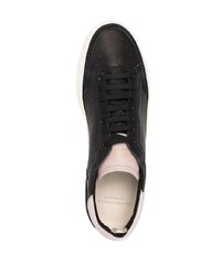 schwarze Leder niedrige Sneakers von Officine Creative