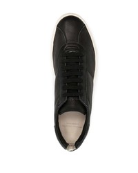 schwarze Leder niedrige Sneakers von Officine Creative