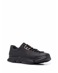 schwarze Leder niedrige Sneakers von Camper