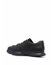 schwarze Leder niedrige Sneakers von Camper