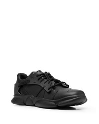 schwarze Leder niedrige Sneakers von Camper