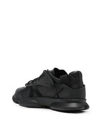 schwarze Leder niedrige Sneakers von Camper