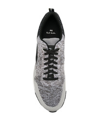 schwarze Leder niedrige Sneakers von Ps By Paul Smith