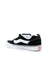 schwarze Leder niedrige Sneakers von Vans