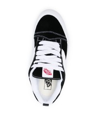 schwarze Leder niedrige Sneakers von Vans