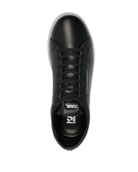 schwarze Leder niedrige Sneakers von Karl Lagerfeld