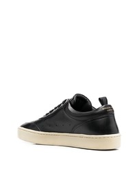 schwarze Leder niedrige Sneakers von Officine Creative