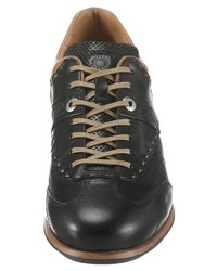 schwarze Leder niedrige Sneakers von La Martina