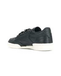 schwarze Leder niedrige Sneakers von Reebok