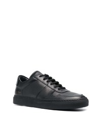 schwarze Leder niedrige Sneakers von Common Projects