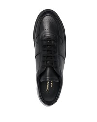 schwarze Leder niedrige Sneakers von Common Projects