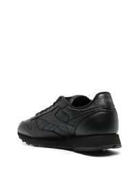 schwarze Leder niedrige Sneakers von Reebok