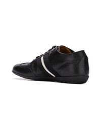 schwarze Leder niedrige Sneakers von Bally