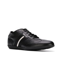 schwarze Leder niedrige Sneakers von Bally