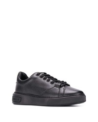 schwarze Leder niedrige Sneakers von Bally