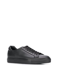 schwarze Leder niedrige Sneakers von Scarosso