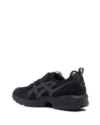 schwarze Leder niedrige Sneakers von Asics