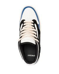 schwarze Leder niedrige Sneakers von Represent