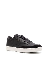 schwarze Leder niedrige Sneakers von Reebok